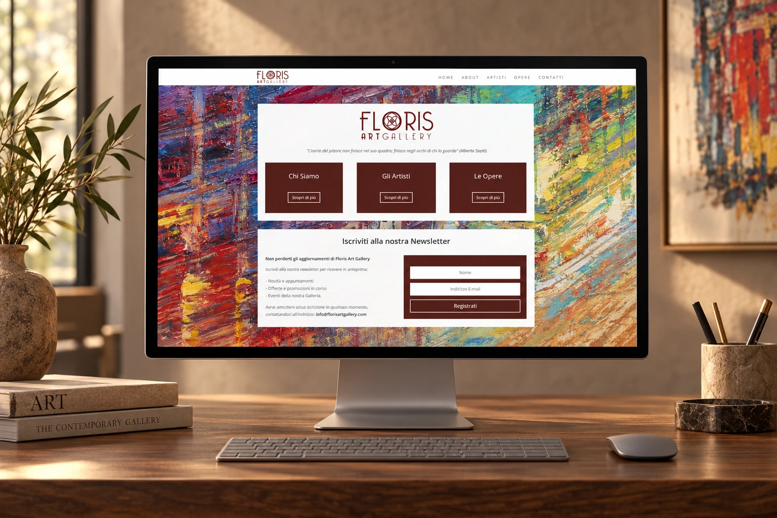 Progetto web del portfolio Neweb, esempio 03