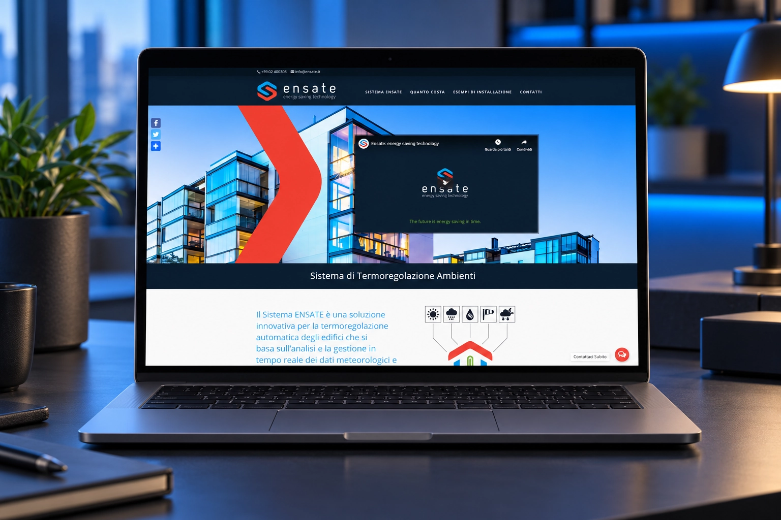Progetto web del portfolio Neweb, esempio 11