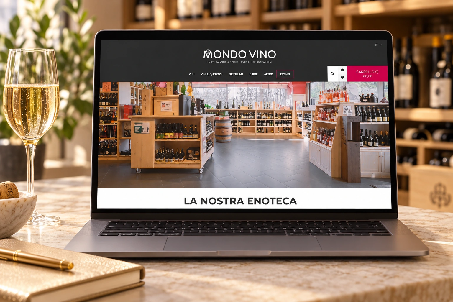 Progetto web del portfolio Neweb, esempio 18