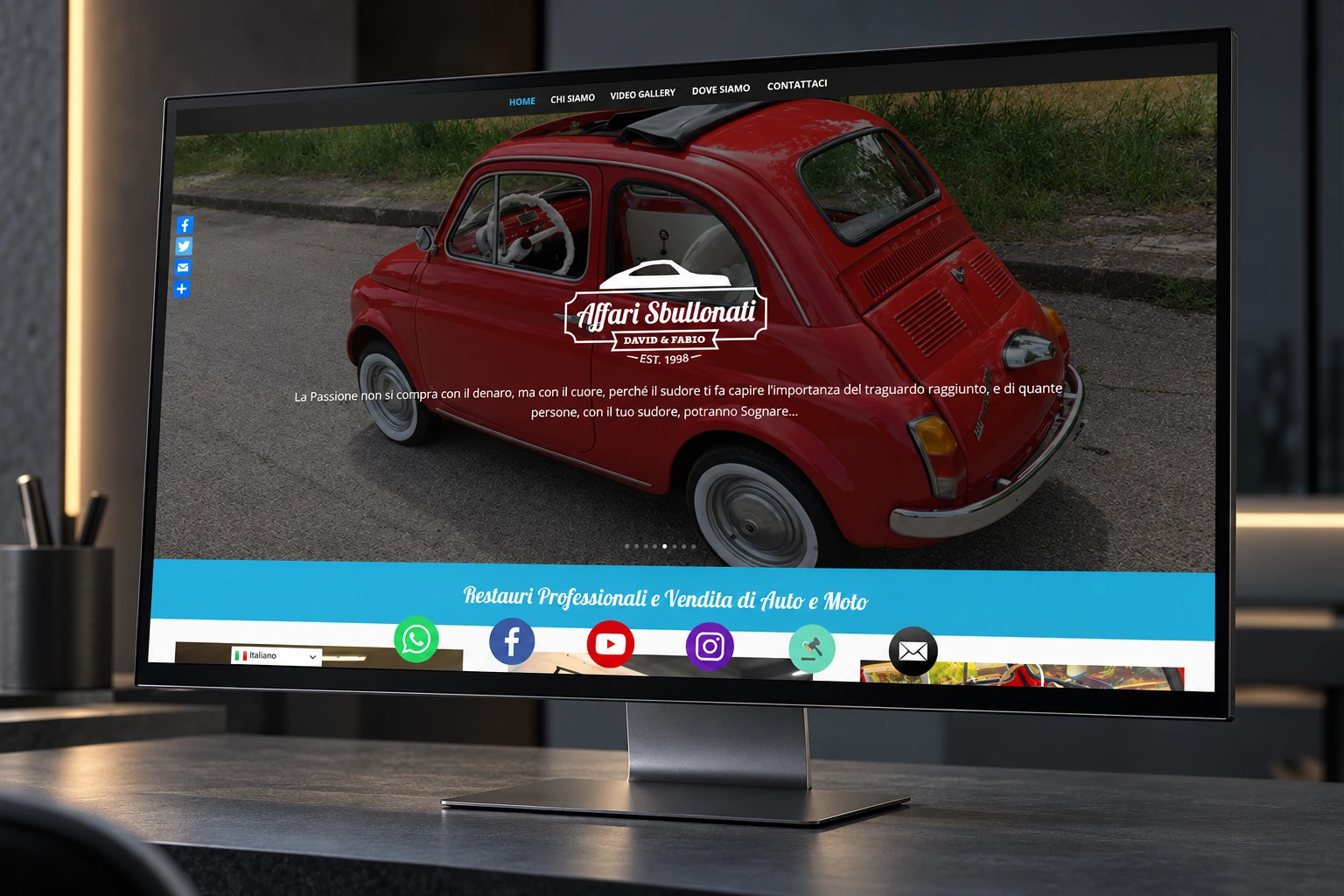 Progetto web del portfolio Neweb, esempio 23
