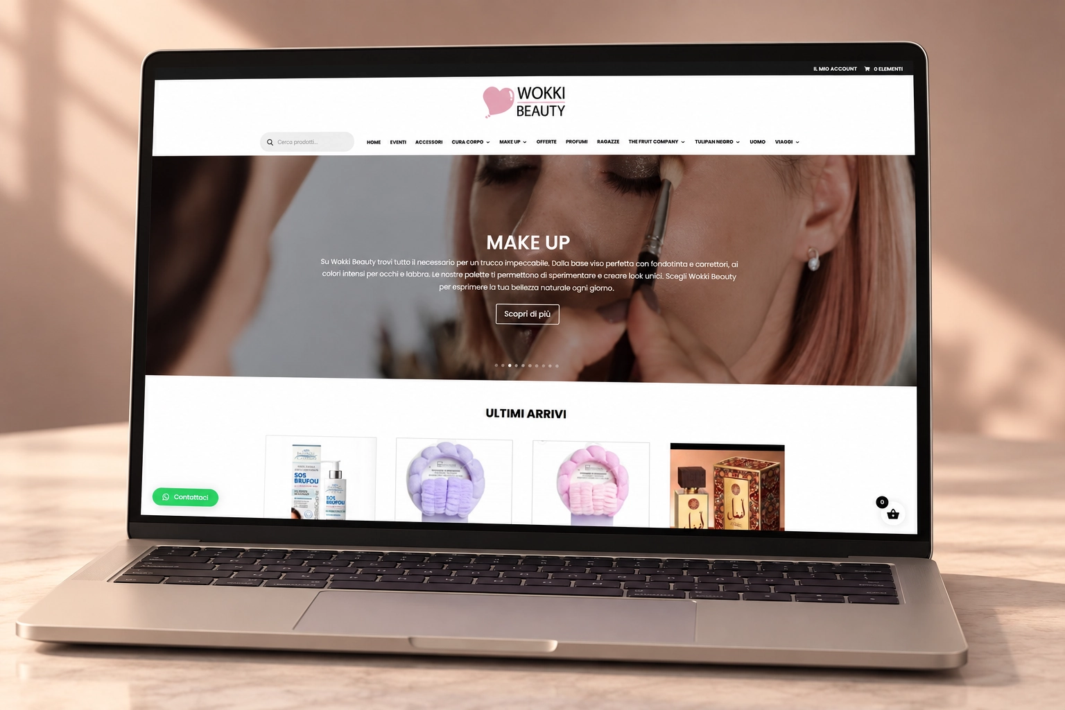 Progetto web del portfolio Neweb, esempio 52