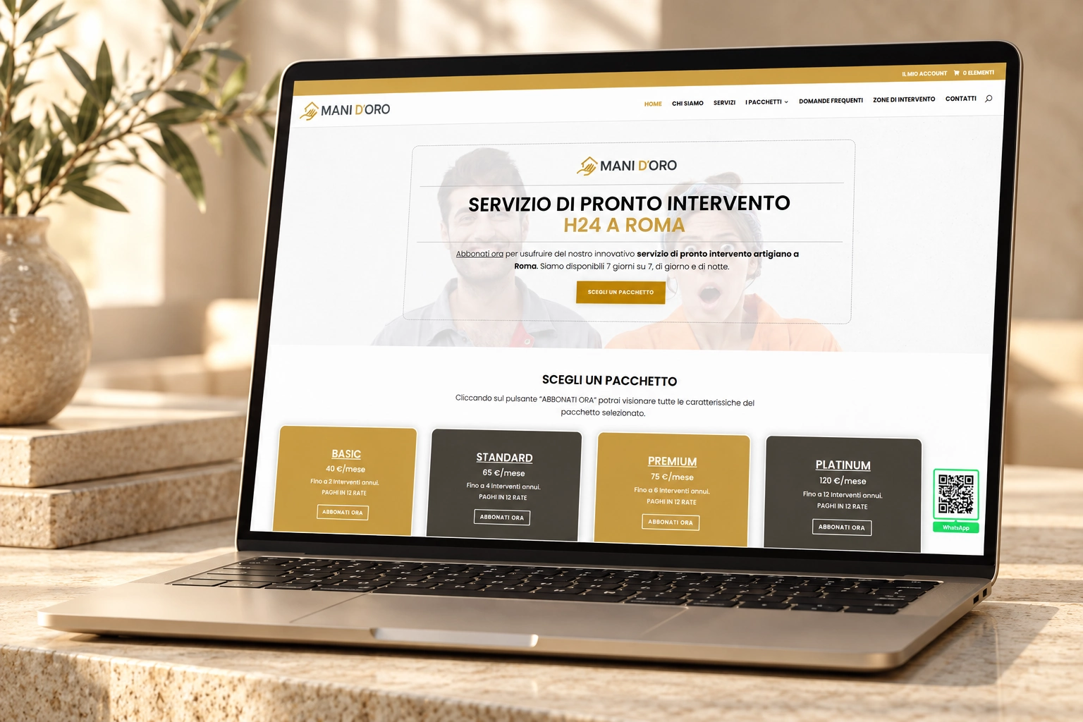 Progetto web del portfolio Neweb, esempio 63