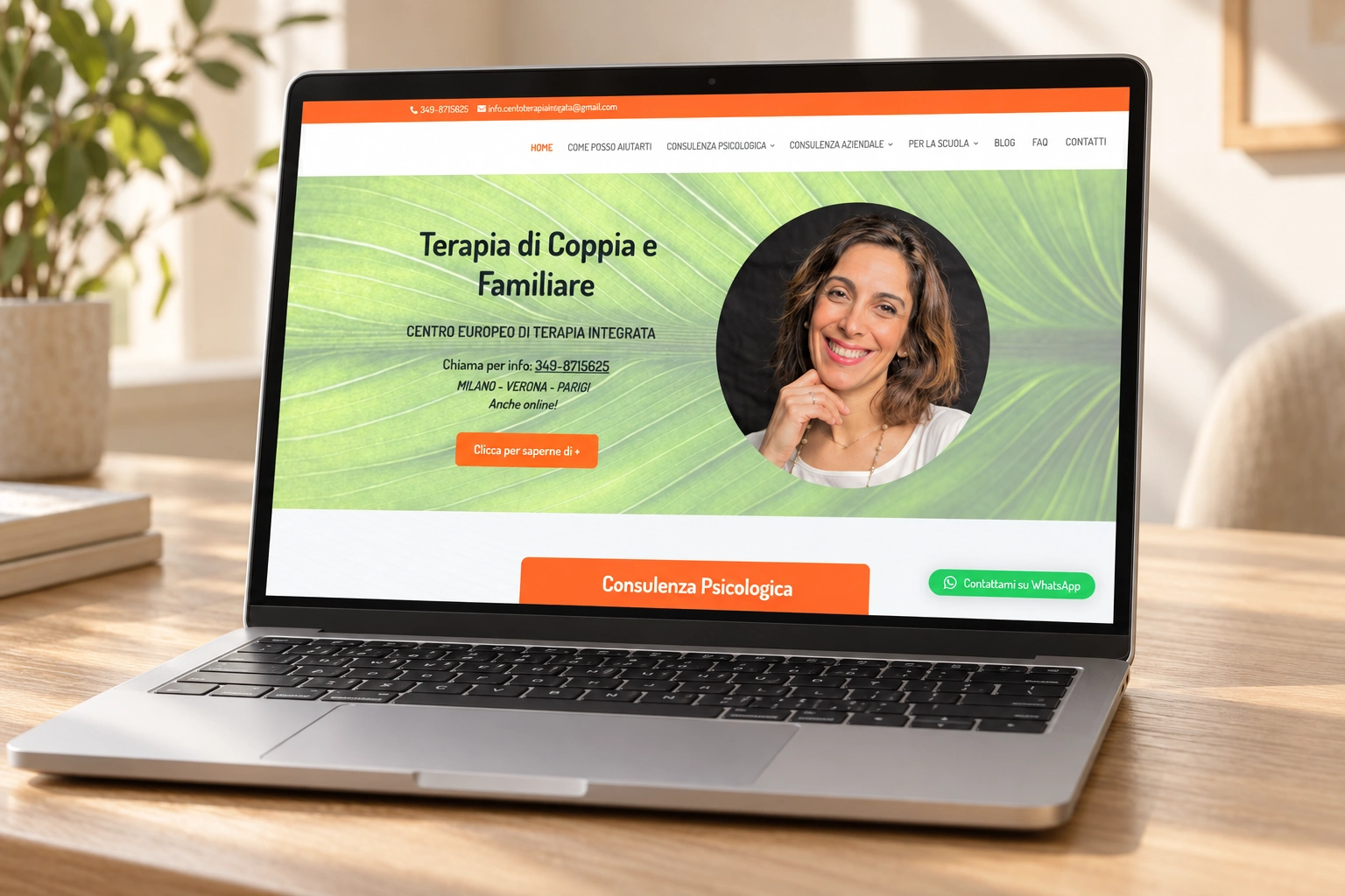 Progetto web del portfolio Neweb, esempio 68