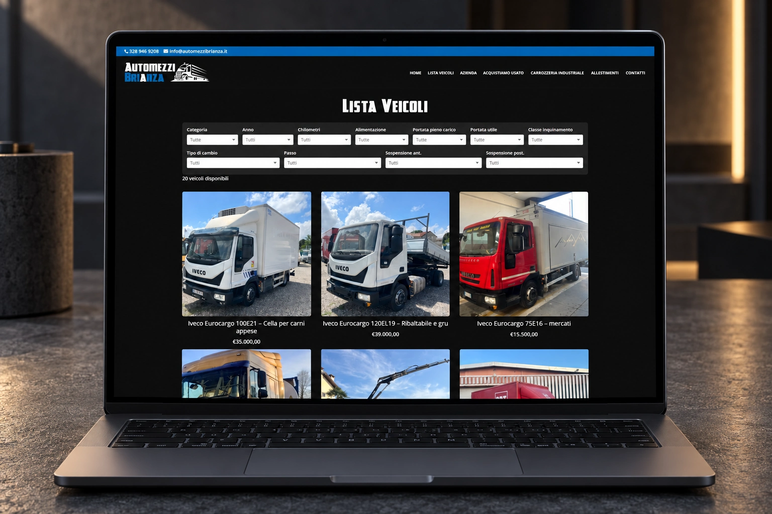 Progetto web del portfolio Neweb, esempio 76