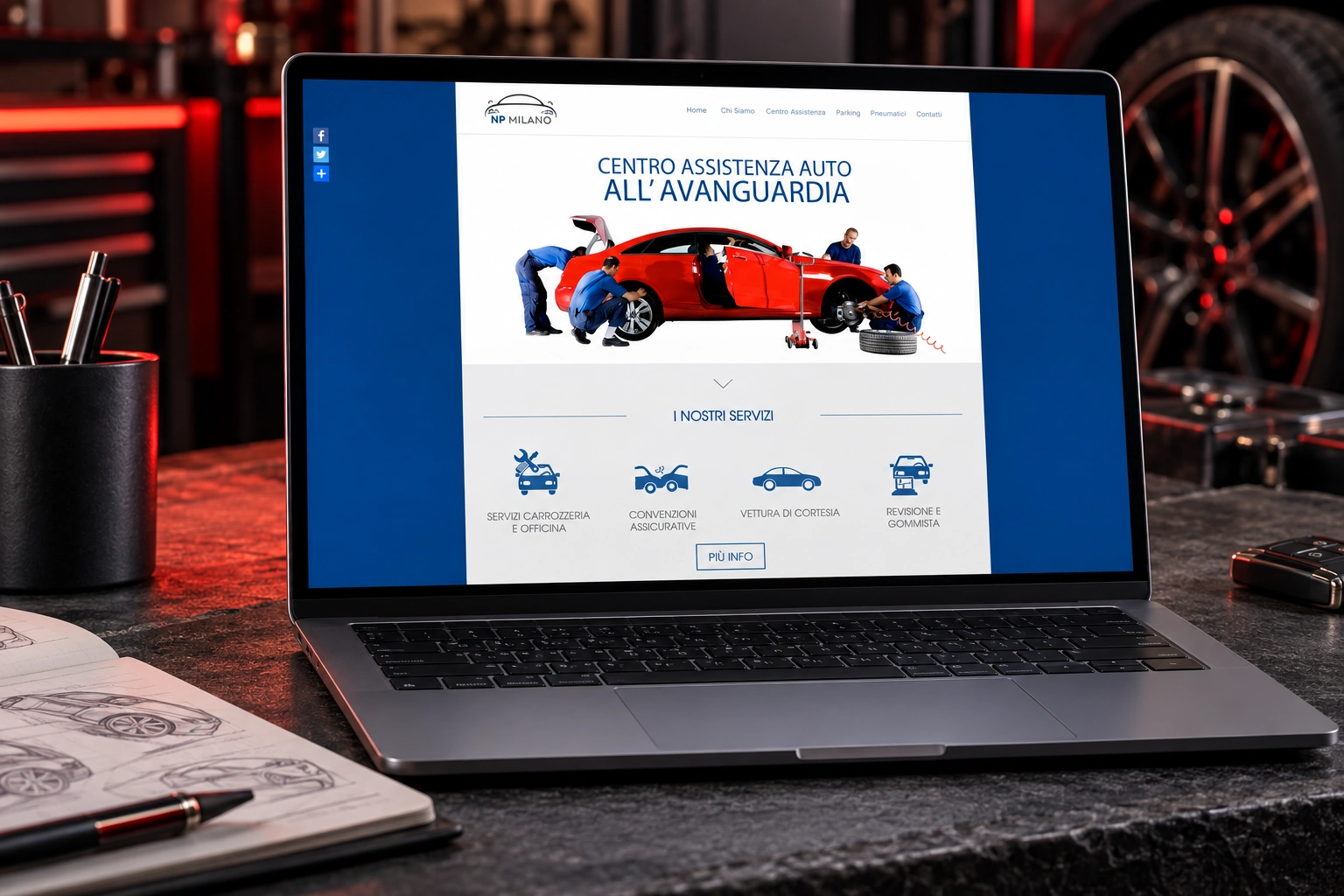 Progetto web del portfolio Neweb, esempio 92