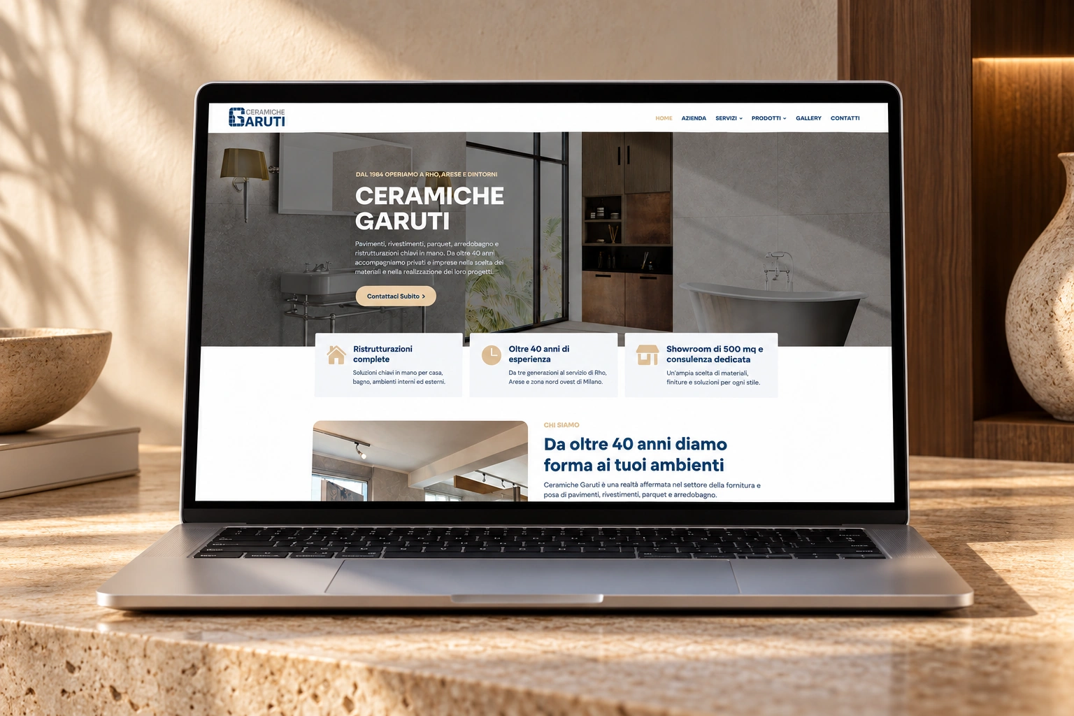 Progetto web del portfolio Neweb, esempio 96